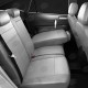 Чехлы на сидения светло-серая экокожа с перфорацией вариант 3, на фургон артикул VW28-1205-EC23