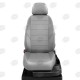 Чехлы на сидения светло-серая экокожа с перфорацией вариант 3, на минивэн артикул MB17-0910-EC23