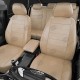Чехлы на сидения бежевая экокожа с перфорацией вариант 4, на седан, хетчбэк артикул VW28-0100-EC26