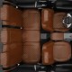 Чехлы на сидения Ромб экокожа паприка с перфорацией, на лифтбэк артикул SK23-0406-EC28-R-ppk