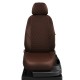 Чехлы на сидения Ромб экокожа шоколад с перфорацией вариант 2, на внедорожник артикул NI19-0803-EC29-R-chc