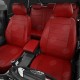 Чехлы на сидения красная экокожа с перфорацией вариант 2, на седан, хетчбэк артикул TA27-0604-EC30