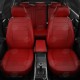 Чехлы на сидения красная экокожа с перфорацией вариант 2, на седан артикул TA27-0610-EC30