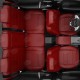 Чехлы на сидения красная экокожа с перфорацией вариант 2, на седан, хетчбэк артикул HY15-0607-EC30