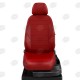 Чехлы на сидения красная экокожа с перфорацией вариант 2, на седан артикул HY15-0505-EC30