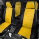 Чехлы на сидения жёлтая экокожа с перфорацией, на внедорожник артикул DI38-0101-EC31