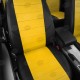 Чехлы на сидения жёлтая экокожа с перфорацией, на седан артикул TA27-0803-EC31