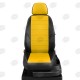 Чехлы на сидения жёлтая экокожа с перфорацией, на минивэн артикул MB17-0913-EC31