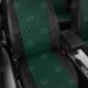 Чехлы на сидения Ромб зелёная экокожа с перфорацией на Sport