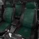 Чехлы на сидения зелёная экокожа с перфорацией, на фургон артикул VW28-1302-EC34