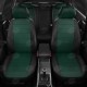 Чехлы на сидения зелёная экокожа с перфорацией, на фургон артикул VW28-1302-EC34