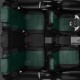 Чехлы на сидения зелёная экокожа с перфорацией, на хетчбэк артикул PG21-0102-EC34