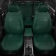 Чехлы на сидения зелёная экокожа с перфорацией вариант 2, на седан, универсал артикул SZ25-0101-EC35