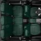 Чехлы на сидения зелёная экокожа с перфорацией вариант 2, на внедорожник артикул NI19-1402-EC35