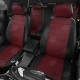 Чехлы на сидения бордовая экокожа с перфорацией, на минивэн артикул VW28-1324-EC36