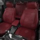 Чехлы на сидения бордовая экокожа с перфорацией вариант 2, на хетчбэк артикул VW28-0206-EC37