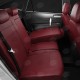 Чехлы на сидения бордовая экокожа с перфорацией вариант 2, на Мультивен артикул VW28-1334-EC37