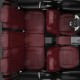 Чехлы на сидения бордовая экокожа с перфорацией вариант 2, на седан, хетчбэк, универсал артикул RN22-0805-EC37