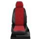 Чехлы на сидения Ромб красная алькантара с перфорацией, на хетчбэк артикул TA27-0102-EC38-R-red