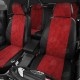 Чехлы на сидения Ромб красная алькантара с перфорацией, на седан, лифтбек, универсал артикул VZ29-2117-EC38-R-red