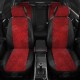 Чехлы на сидения красная алькантара с перфорацией, на седан, универсал артикул AU01-0206-EC38