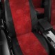 Чехлы на сидения красная алькантара с перфорацией, на внедорожник артикул CH03-1302-EC38