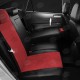 Чехлы на сидения красная алькантара с перфорацией, на седан артикул MB17-0304-EC38