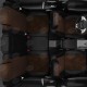 Чехлы на сидения алькантара шоколад с перфорацией, на седан, универсал артикул FD13-0501-EC42