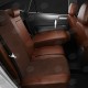 Чехлы на сидения алькантара шоколад с перфорацией вариант 2, на седан артикул OP20-0200-EC43