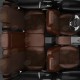 Чехлы на сидения алькантара шоколад с перфорацией вариант 2, на внедорожник артикул KA15-0901-EC43