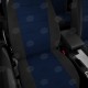 Чехлы на сидения жаккард синяя точка, на седан артикул OP20-0800-JK5