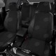 Чехлы на сидения чёрный креп и экокожа, на минивэн артикул VW28-1310-KK1