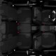 Чехлы на сидения чёрный креп и экокожа, на внедорожник артикул MZ16-0601-KK1