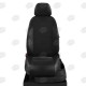 Чехлы на сидения чёрный креп и экокожа, на седан артикул DS33-0104-KK1