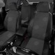 Чехлы на сидения серый креп и экокожа, на седан артикул BW02-0303-KK2