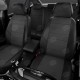 Чехлы на сидения жаккард белая точка и экокожа, на седан, универсал артикул VW28-0618-KK3