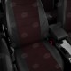 Чехлы на сидения жаккард красная точка и экокожа, на седан артикул BW02-0302-KK6
