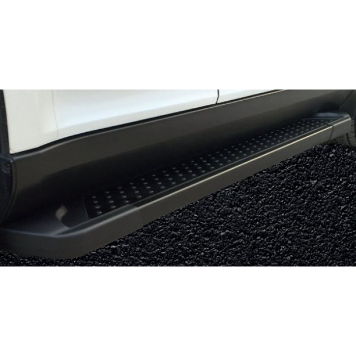 Пороги алюминиевые Almond Black для Ford Connect 2014-2023 артикул 02.ALM.01.15.S
