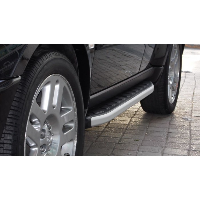Пороги алюминиевые Dolunay для Toyota RAV4 2013-2019 артикул 35.DLM.03.13.G