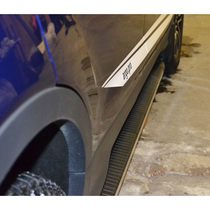 Пороги алюминиевые Maya для Volvo XC90 2015-2022 артикул 36.MYM.01.15.V-1
