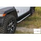 Пороги алюминиевые Mevsim V2 Black для Honda CR-V 2017-2023