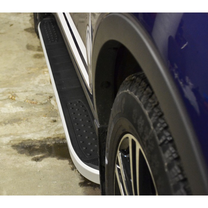 Пороги алюминиевые Tayga вариант 2 для Subaru Forester 2013-2018 артикул 31.TGM.11.13.V2.G