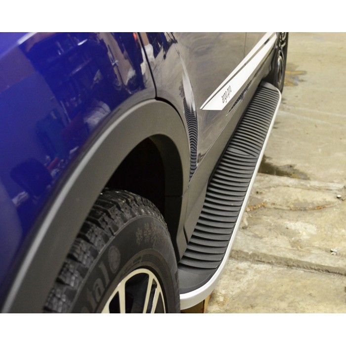 Пороги алюминиевые Tayga для Subaru Forester 2013-2018 артикул 31.TGM.11.13.G