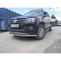 Защита передняя двойная 70/42 для Volkswagen Amarok 2010-2024