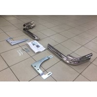 Защита задняя двойные уголки 70-42 мм для Toyota Land Cruiser 100 1998-2007