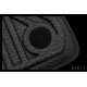 Коврики KVEST 3D в салон полистар, серо-чёрные, 5 шт для Lexus LX-570/450d 2015-2021