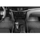 Коврики KVEST 3D в салон полистар, серо-чёрные, 5 шт для Lexus LX-570/450d 2015-2021