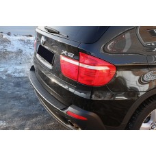 Накладка на задний бампер ABS-пластик для BMW X5 Е70 № NBX5-010002