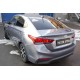 Накладка на задний бампер ABS-пластик Русская артель для Hyundai Solaris 2017-2020