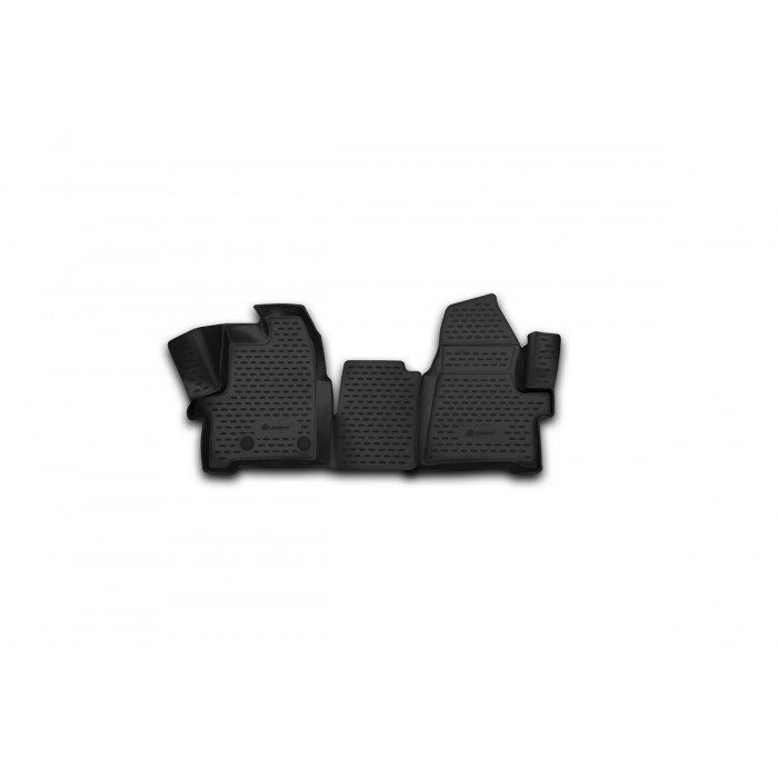 Коврики 3D в салон Element полиуретан 2 штуки 1+2 сидения для Ford Tourneo/Transit Custom 2013-2021